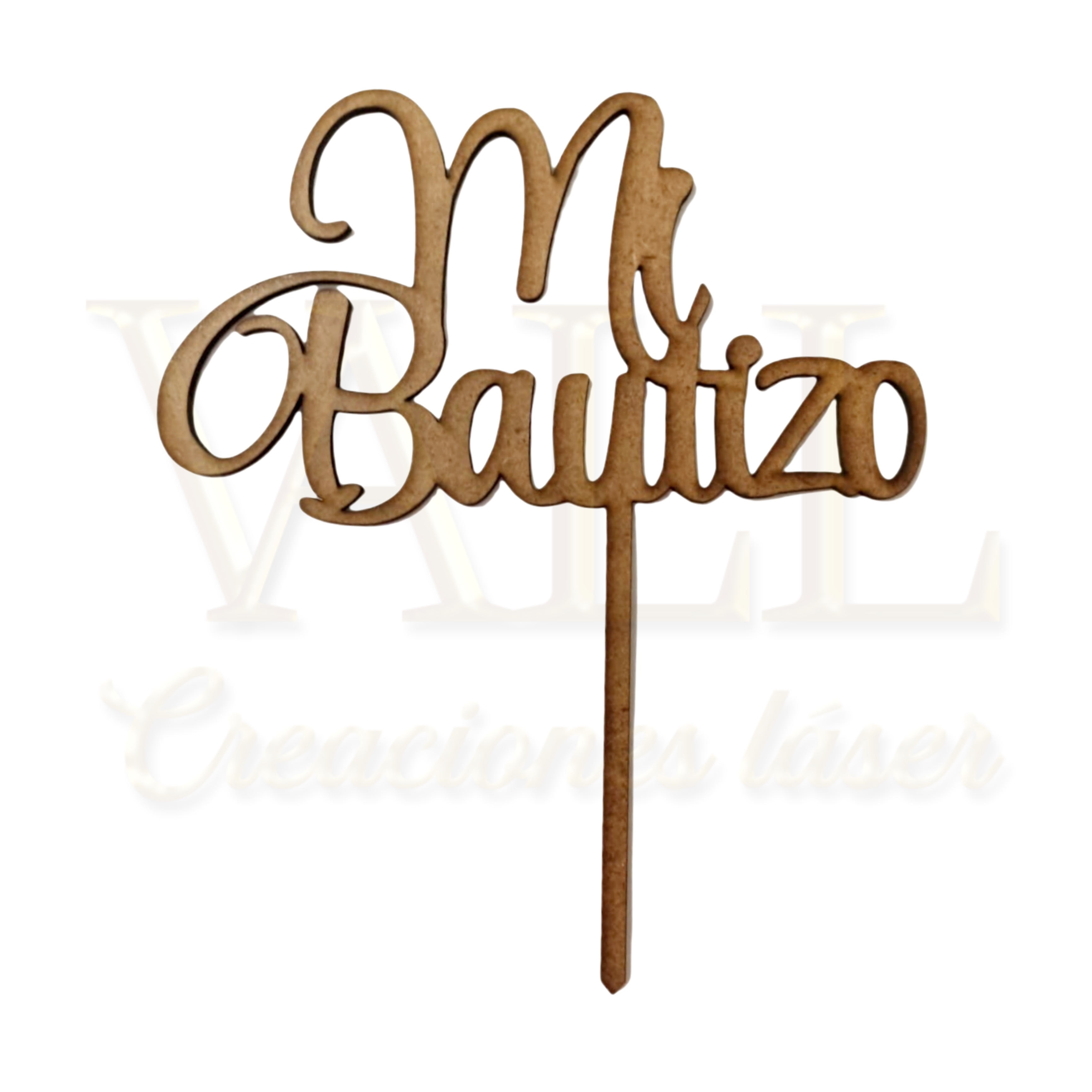 Cake topper mi bautizo